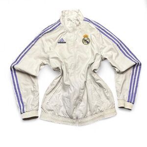 Reversible real madrid Adidas Women's White and Purple Jacket